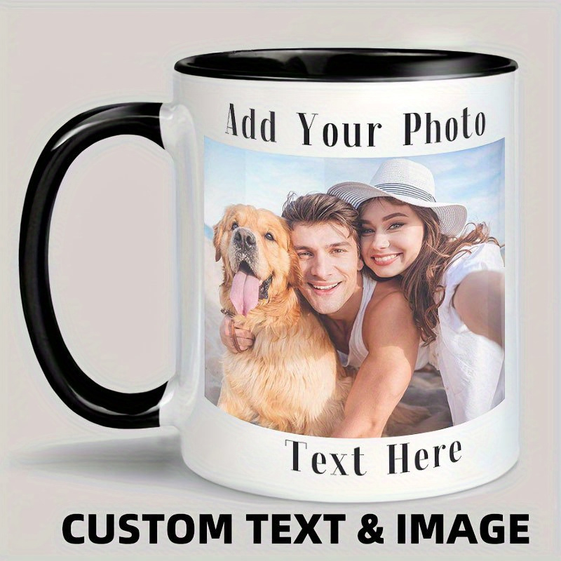 Coffee Tea Images - Taza de cerámica personalizada con imagen