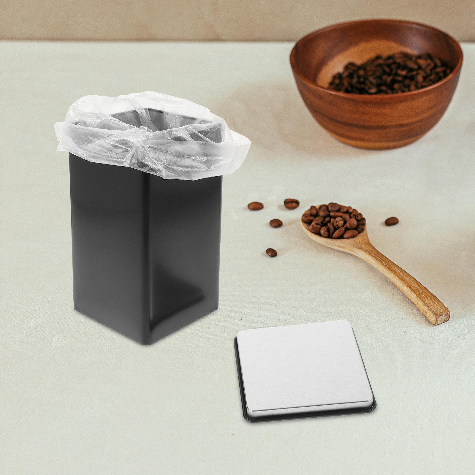 Coffee Tea Sugar - 4 recipientes de hojalata con tapa
