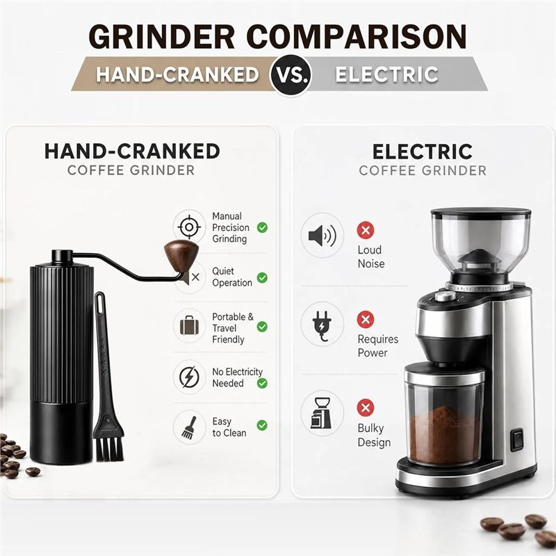 Molinillo de Café Manual B23B, - Burr Hand Grinder reseña y precio
