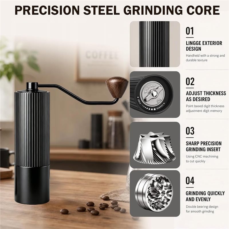 Molinillo de Café Manual B23B, - Burr Hand Grinder reseña y precio