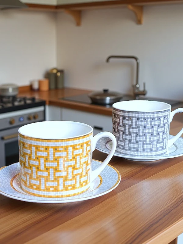 Elegante Juego de Tazas de Caf - Coffee Tea And Sugar Set reseña y precio