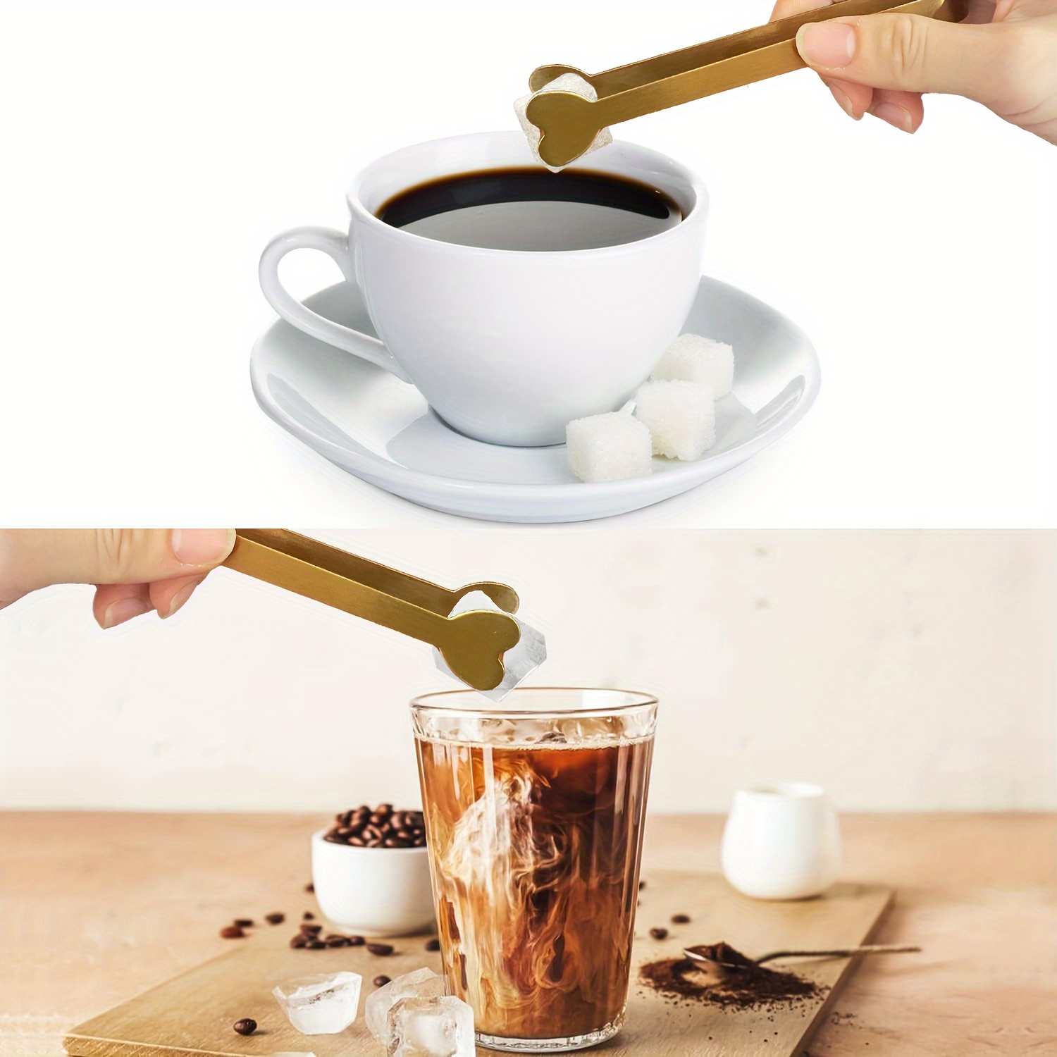 5 Pinzas de Acero Inoxidable e - Coffee Tea Sugar reseña y precio