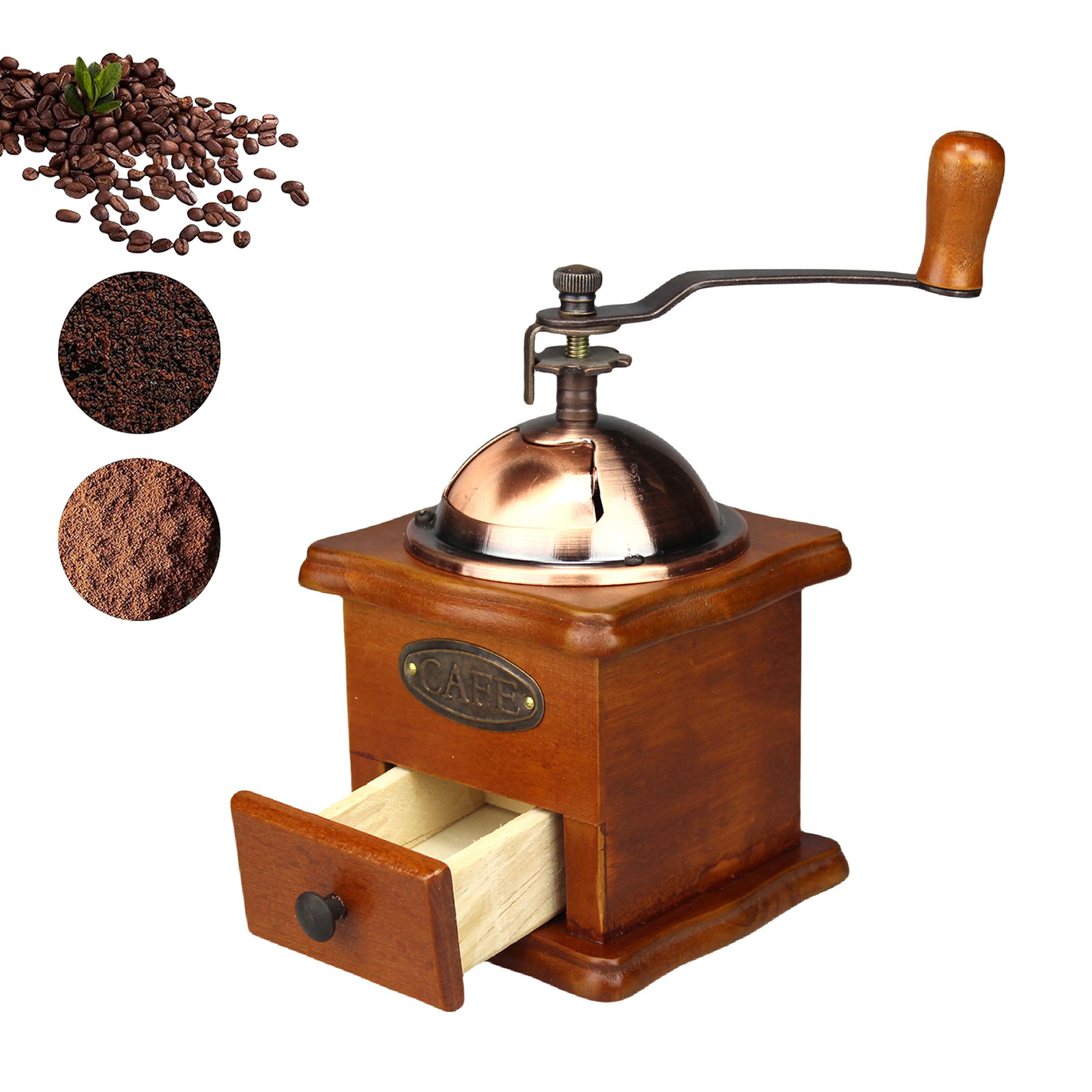 Molinillo de café manual antig - Burr Hand Grinder reseña y precio