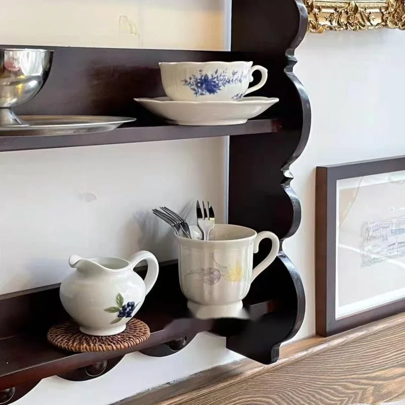 Estante de pared de madera mac - Coffee Tea Images reseña y precio