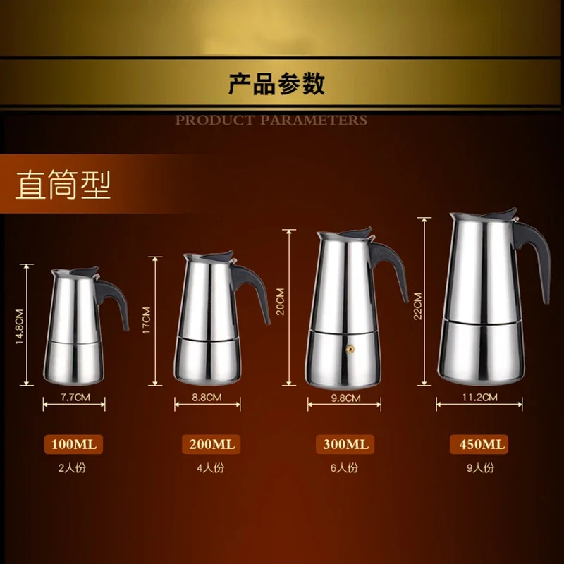 Mokka-estufa de café expreso,  - Moka Pot Stove reseña y precio