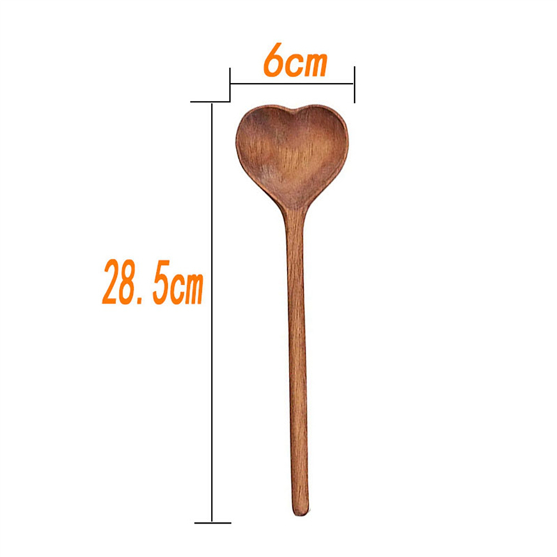 ABZS Cucharas de madera en for - Coffee Tea Sugar reseña y precio